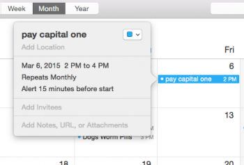 Credit Card Payment Reminder