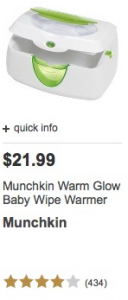 baby costs wipe warmer