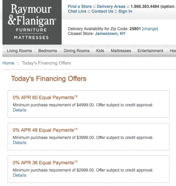 credit score store financing
