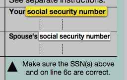 tax mistakes social security number