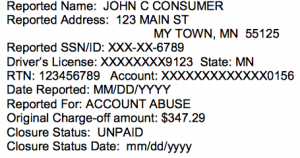 bad credit bank account black mark