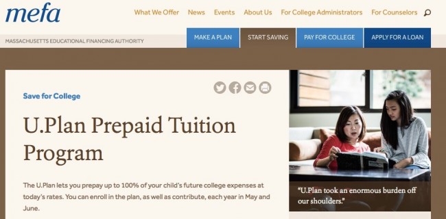 massachusetts 529 prepaid tuition college savings