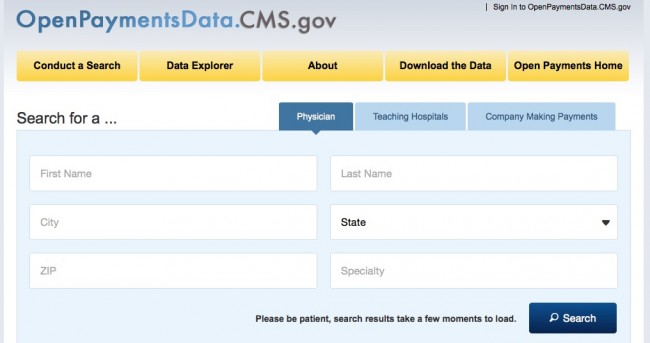 openpayments money doctors
