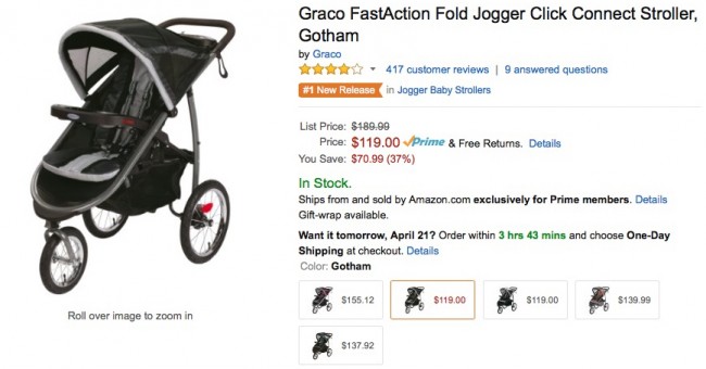 save money baby costs jogger stroller