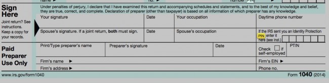 tax refund theft irs ip pin 1040