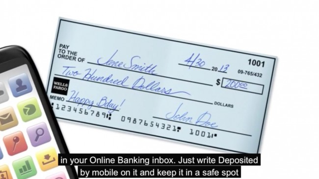 deposit checks iphone mark deposited