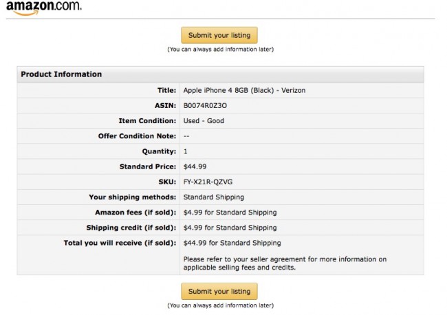 sell things on amazon listing overview