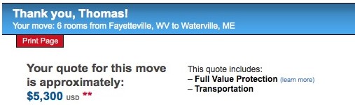 how to estimate moving costs moving companies quote