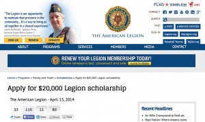 big scholarships american legion