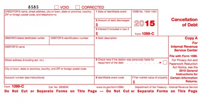 debt settlement taxes