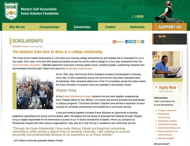 how to get a full scholarship chick evans