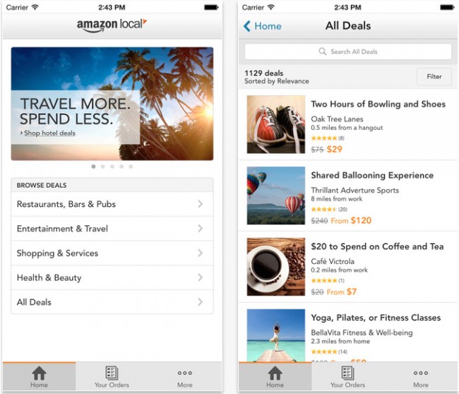 iphone apps save money amazon local