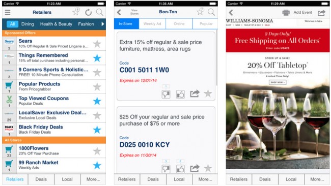 iphone coupon apps