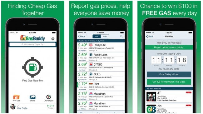 iphone gas apps gas buddy save money