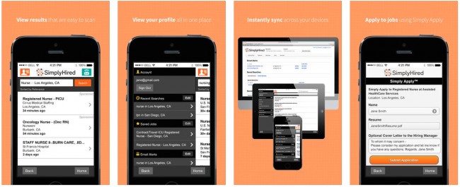 iphone job find apps simply hired