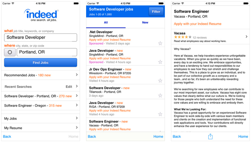job search apps iphone indeed