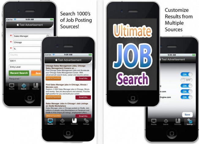 job search apps itunes ultimate job search