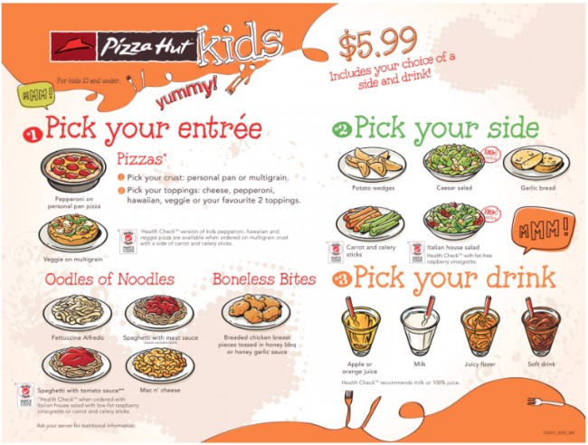 kids eat free pizza hut
