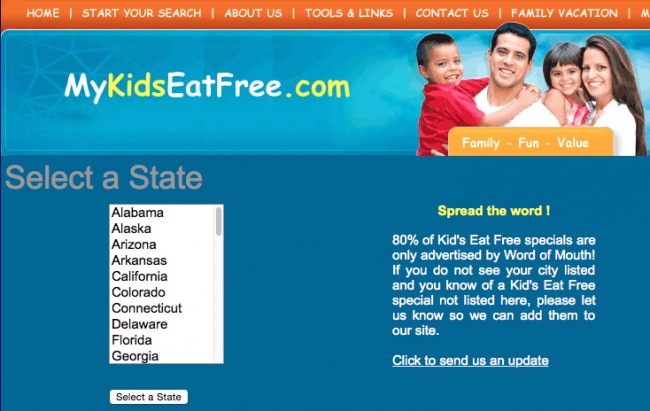 kids eat free restaurants mykidseatfree