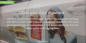 make money with your car advercar