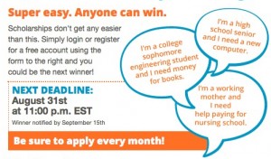 no essay scholarship niche