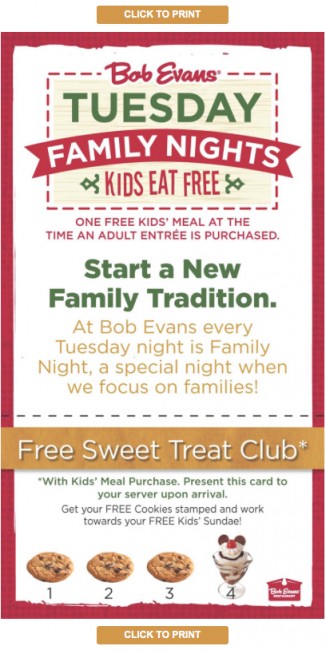 restaurants kids eat free