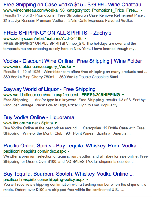 save money on alcohol free shipping
