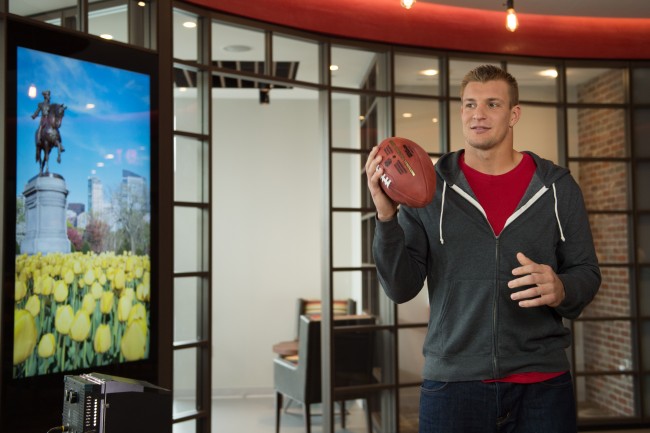 New England Patriots' tight end Rob Gronkowski offers advice on saving money.