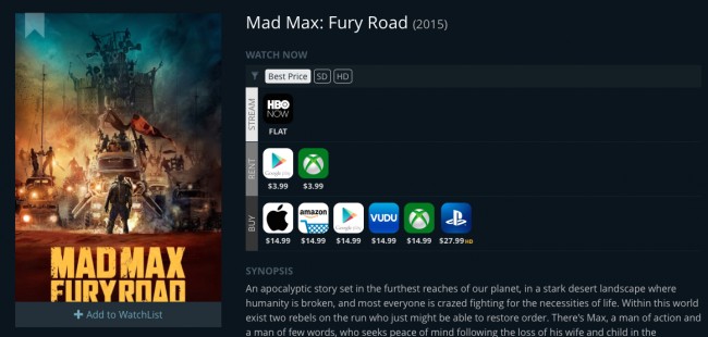 Best Movie Streaming Price Online JustWatch