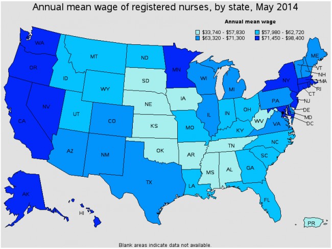 Nurse Salary by State